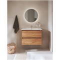 Roca lustro Luna z oświetleniem obwodowym LED 80 cm