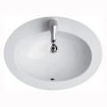 Cersanit Gamma umywalka wspuszczana w blat 63x47 cm biała