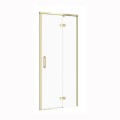 Cersanit Larga drzwi kabiny, szkło transparentne 80x195 cm prawe złoty mat