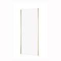 Cersanit Larga ścianka kabiny, szkło transparentne 90x195 cm złoty mat