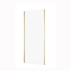 Cersanit Larga ścianka kabiny, szkło transparentne 90x195 cm złoty mat