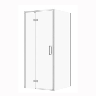 Cersanit Larga kabina prysznicowa kwadratowa,szkło transparentne 90x90x195 cm lewa chrom