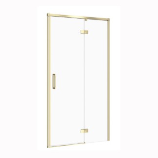 Cersanit Larga drzwi kabiny, szkło transparentne 100x195 cm prawe złoty mat