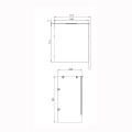 Cersanit City szafka na pralkę z drzwiami 65 cm biała