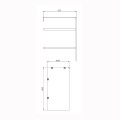 Versanit City szafka na pralkę otwarta 65 cm biała