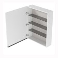 Cersanit Virgo szafka lustrzana, chromowany uchwyt 60 cm biała