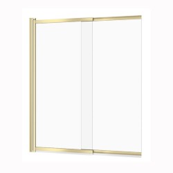 Cersanit Larga parawan nawannowy dwuskrzydłowy 140x115 cm złoty matowy