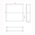 Cersanit Zen szafka łazienkowa wisząca 40 cm czarna