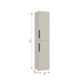 Defra Faro C30 słupek szary kaszmir 30cm