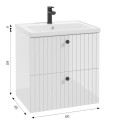 Defra Rietti D60 szafka pod umywalkę biały 60cm