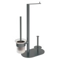 Deante Round stojak na papier 3-funkcyjny titanium