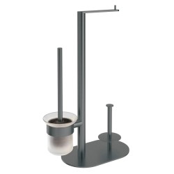 Deante Round stojak na papier 3-funkcyjny titanium