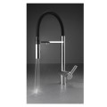 Deante Magnetic bateria zlewozmywakowa z elastyczną wylewką z podłączeniem do wody chrom