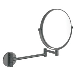 Deante Round lusterko kosmetyczne na ruchomym ramieniu dwustronne titanium