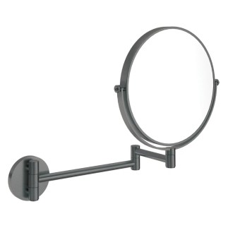 Deante Round lusterko kosmetyczne na ruchomym ramieniu dwustronne titanium