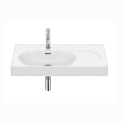 Roca Meridian umywalka ścienna/meblowa lewa 80x46 cm biała
