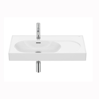Roca Meridian umywalka ścienna/meblowa lewa 80x46 cm biała