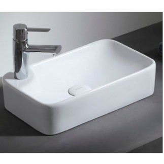UPTREND MIDEA  umywalka nablatowa 44x26x10 biała