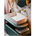 UPTRENDY FIESTA umywalka nablatowa 55x39x14,5 biała