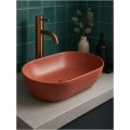 UPTRENDY SPARROW umywalka nablatowa 50x30x14 czerwona matowa