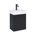 Roca Reef Unik szafka z umywalką czarny mat 45cm
