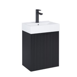 Roca Reef Unik szafka z umywalką czarny mat 45cm