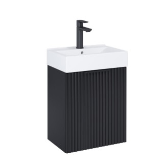 Roca Reef Unik szafka z umywalką czarny mat 45cm