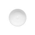 UPTRENDY SOFIA umywalka nablatowa 38,5x38,5x14 okrągła biało czarna