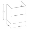 Roca Victoria Basic szafka 2 szuflady wenge 60cm