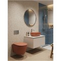 UPTREND SPARROW umywalka nablatowa 50x30x14 czerwona matowa