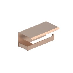 Kfa uchwyt na papier toaletowy z półką rose gold