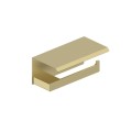 Kfa uchwyt na papier toaletowy z półką light gold
