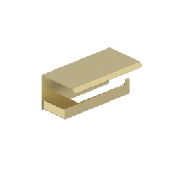 Kfa uchwyt na papier toaletowy z półką light gold