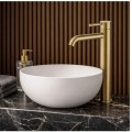 Valvex Cannoli bateria umywalkowa stojąca wysoka brushed gold
