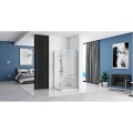 Rea Rapid ścianka prysznicowa chrom 80