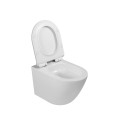 Invena Tavro QFS miska WC podwieszana z deską wolnoopadającą slim biała