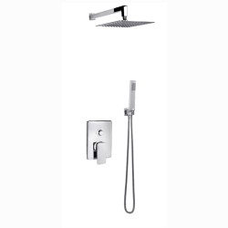 Valvex Loft deszczownia zestaw podtynkowy kwadratowy chrom.