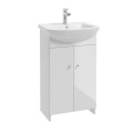 Deante Venus D50 zestaw szafka z umywalką biały 50x29cm