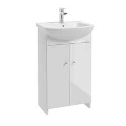Deante Venus D50 zestaw szafka z umywalką biały 50x29cm
