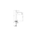 Lavita Orion bateria umywalkowa wysoka brushed copper