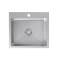 QUADRON LUKE 100 zlewozmywak stalowy, jednokomorowy, wpuszczany,50x45 stal szlachetna
