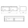 Roca Elita Split slim 120 2S z blatem PDF forest green matt