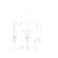 INVENA GLAMOUR Bateria zlewozmywakowa elastyczna wylewka z filtrem czarna-2