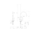INVENA GLAMOUR Bateria zlewozmywakowa elastyczna wylewka z filtrem chrom-czarny-3