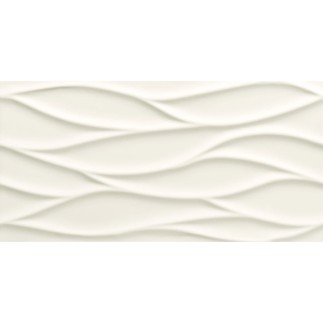 Tubądzin All In White white 3 struktura płytka ścienna 29,8x59,8