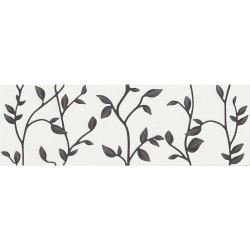 Opoczno Winter Vine white floral inserto płytka ścienna 29x89.
