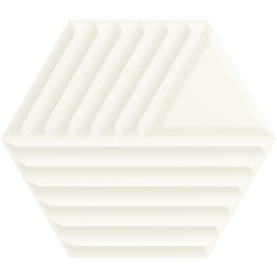Paradyż Woodskin bianco heksagon struktura C płytka ścienna 19,8x17,1.