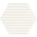 Paradyż Woodskin bianco heksagon struktura B płytka ścienna 19,8x17,1.