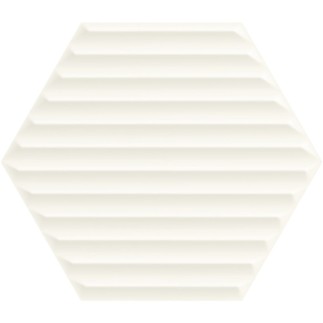 Paradyż Woodskin bianco heksagon struktura B płytka ścienna 19,8x17,1