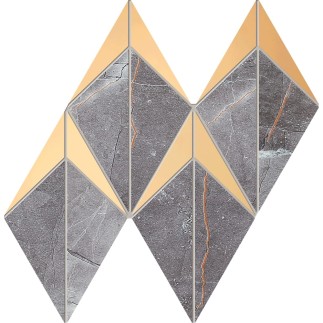 Tubądzin Brainstorm mozaika graphite płytka ścienna 23,1x19,6